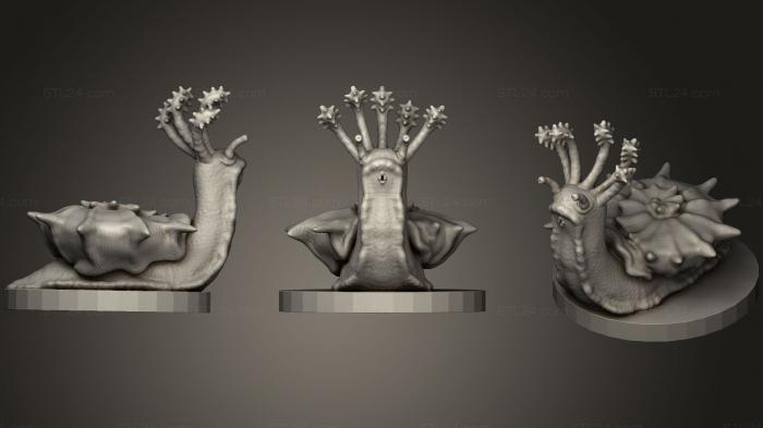 Статуэтки животных (Цепная улитка, STKJ_0957) 3D модель для ЧПУ станка